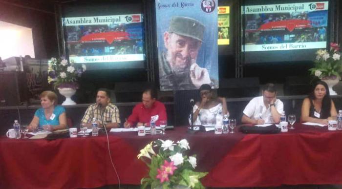 Asamblea X Congreso de los CDR en La Habana del Este