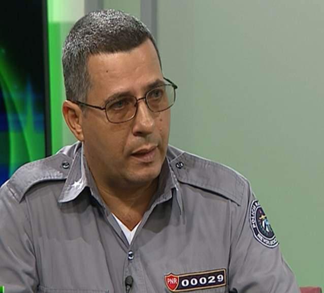 Teniente Coronel Gerthy Soler Torrez, jefe de Licencia de Conducción y Registro de Vehículo en La Habana.