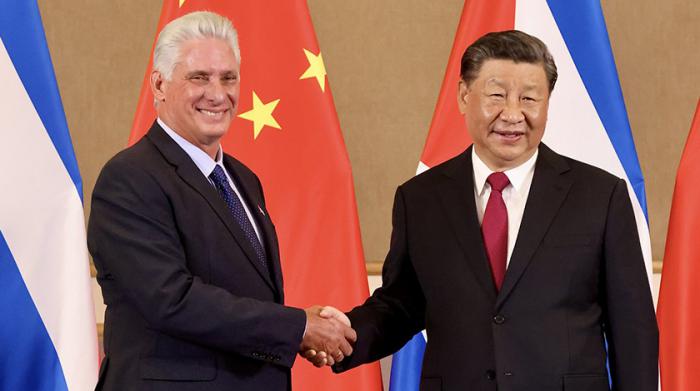 Díaz-Canel y Xi Jinping