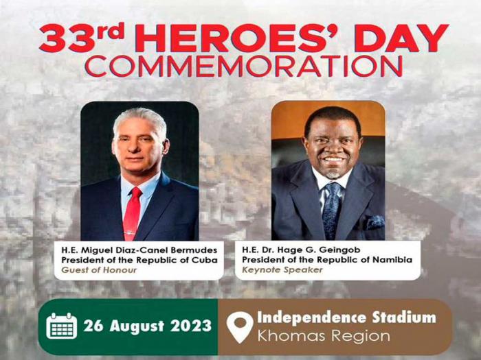 Díaz-Canel visita Namibia