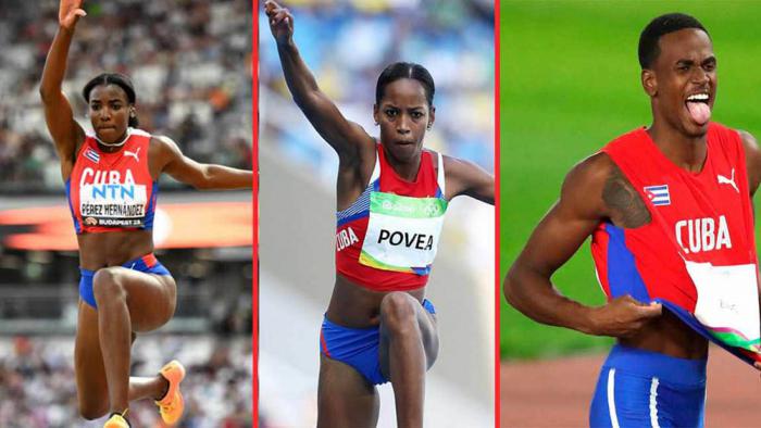 Leyanis Pérez, Liadagmis Povea y Luis Zayas 