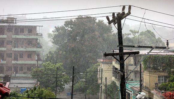 Lluvias por huracán Idalia en La Habana