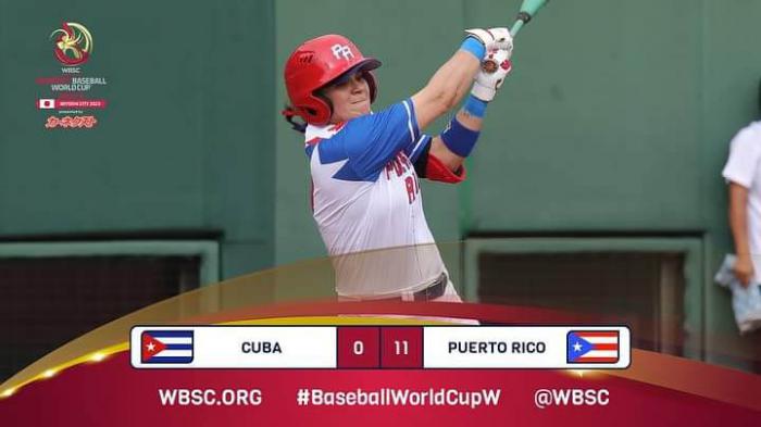 Puerto Rico noqueó a Cuba en Copa Mundial de Beisbol femenino