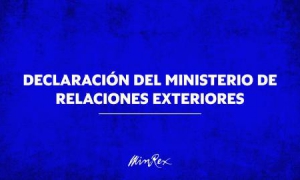 Cartel de declaración del MInrex