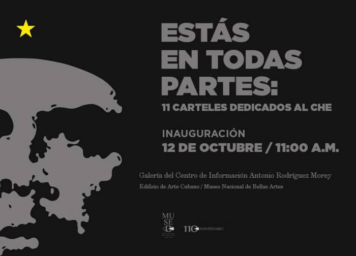 Cartel de la exposición Estás en todas partes: 11 Carteles dedicados al Che