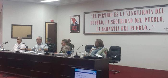 Presidencia de la Plenaria económica provincial de La Habana