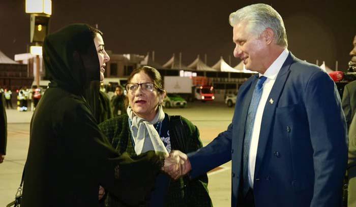 Llegó el Presidente cubano a Emiratos Árabes Unidos