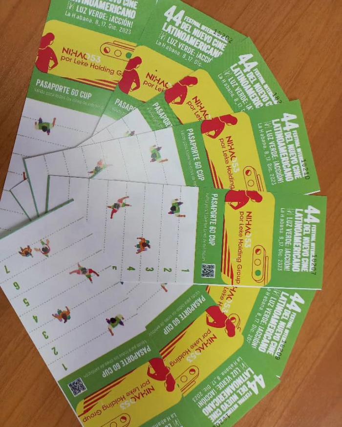 Pasaportes para entrar a las salas de cine del Festival