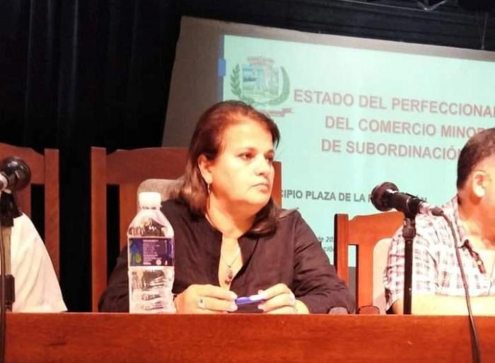 Gobernadora de la capital, Yanet Hernández Pérez