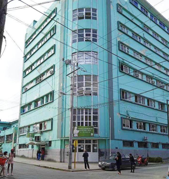 Exterior del hospital.
