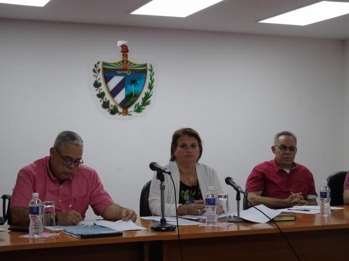 Presidencia de la Reunión ordinaria del Consejo Provincial de La Habana