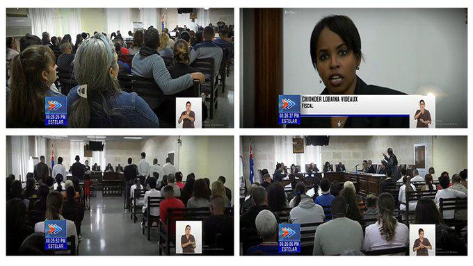 Imágenes juicio a falsificadores en Empresa Eléctrica de La Habana