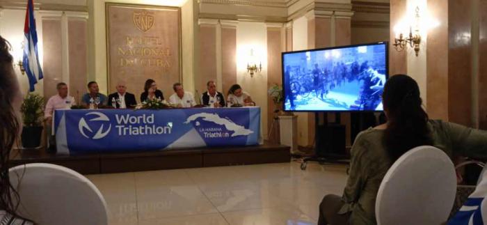 Conferencia de prensa por VIII Triatlón de La Habana