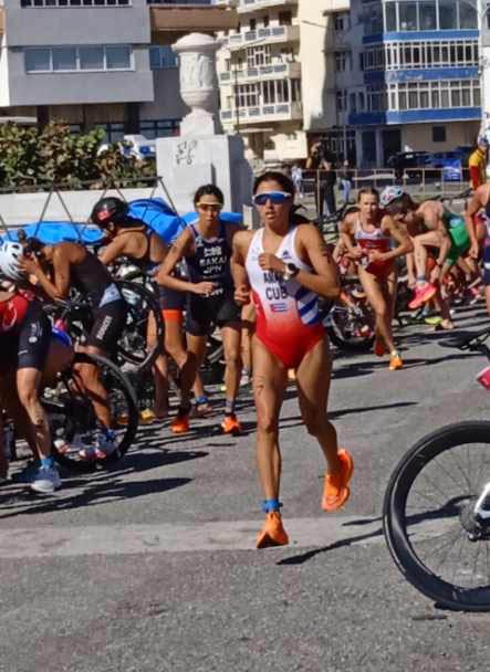 Leslie Amat en VIII Triatlón de La Habana