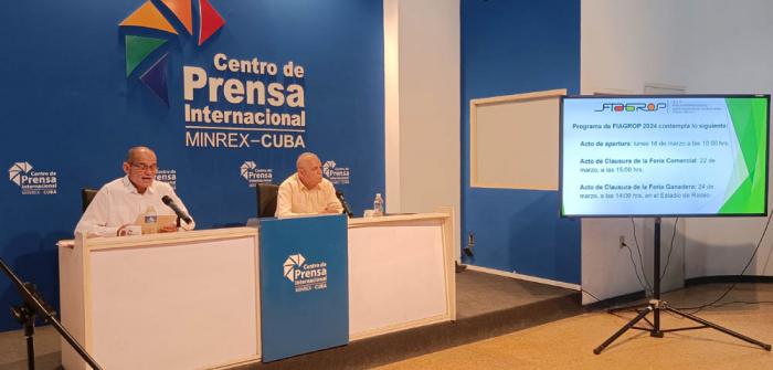 Conferencia de prensa sobre Fiagrop 2024