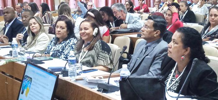 Ministra de Comunicaciones, Mayra Arevich Marín, en Informática 2024