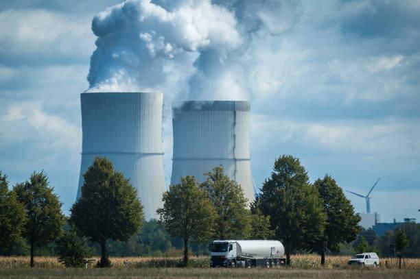 SCHWARZE PUMPE, GERMANY - AUGUST 15: The lignite-fired power station is pictured on August 15, 2018 in Schwarze Pumpe, Germany. (Photo by Florian Gaertner/Photothek via Getty Images)