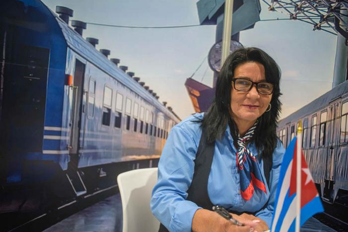 Yamilé Fernández Subíaurre, maquinista de locomotora