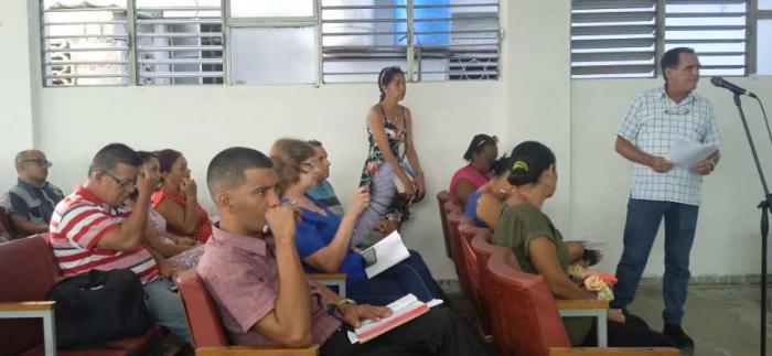 Reunión de trabajo en El Cotorro