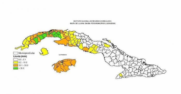 Lluvias por municipios