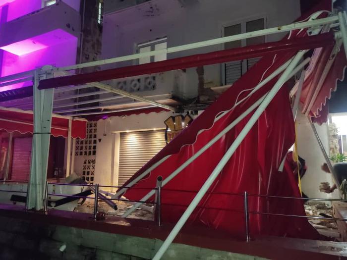 Desplome de balcón en el Vedado