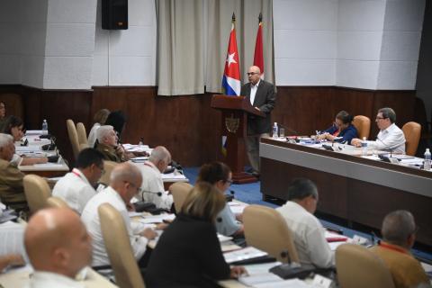 Roberto Morales Ojeda, en VIII Pleno del Comité Central del PCC