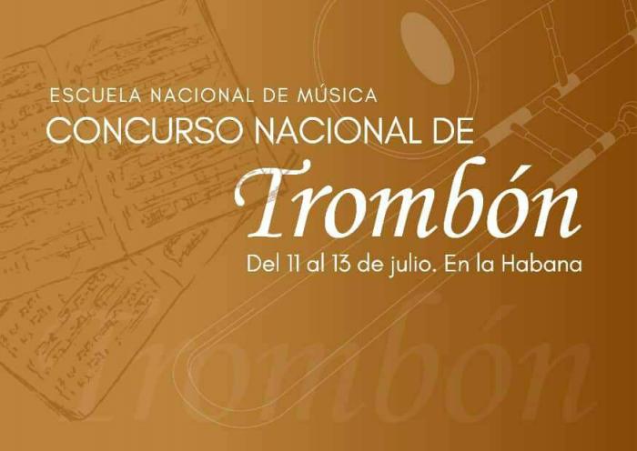 Cartel del concurso nacional de Trombón