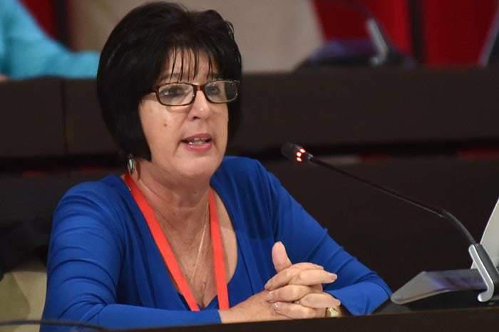 Marta Elena Feitó Cabrera, ministra de Trabajo y Seguridad Social,