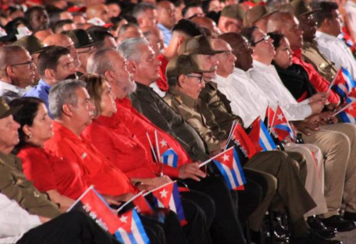 Raúl Castro y Díaz-Canel en acto por el 26 de Julio