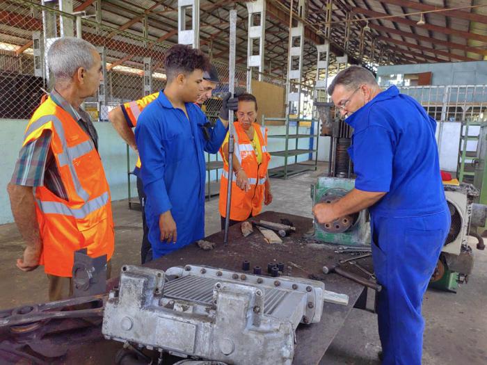 Reparación de locomotoras