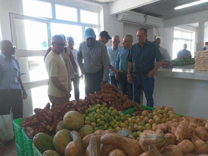 Valdés Mesa visita mercado en La Habana