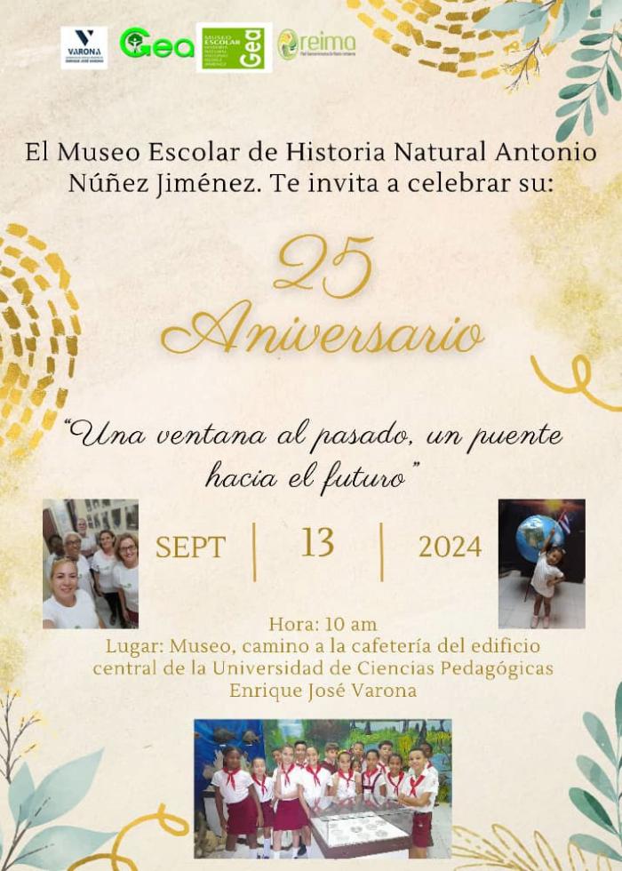 Aniversario 25 del Museo Escolar de Historia Natural Antonio Núñez Jiménez