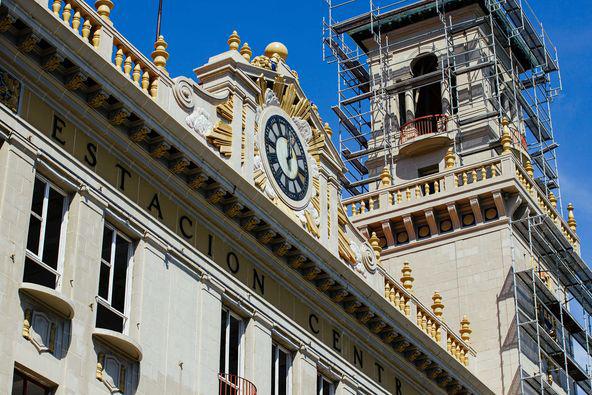 Reparaciones en Estación Central de Ferrocarril