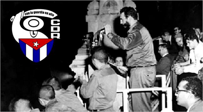 Fidel Castro el día de la creación de los CDR