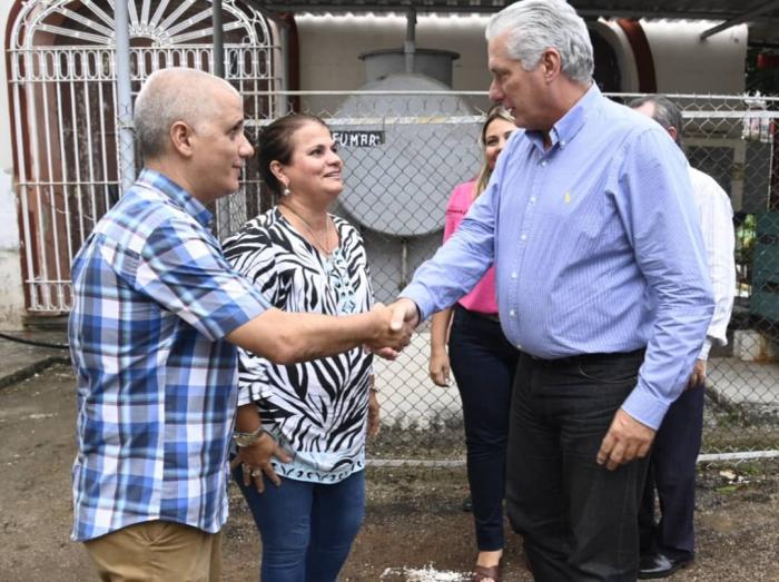 Díaz-Canel en Diez de Octubre