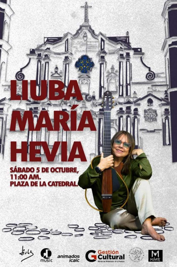 Cartel de promoción del Concierto de Liuba María Hevia