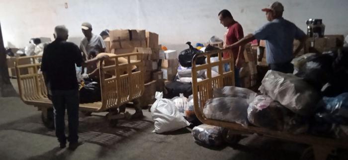 Los Donativos provenientes del Occidente cubano son clasificados en la Unidad Básica Almacenes Empresut