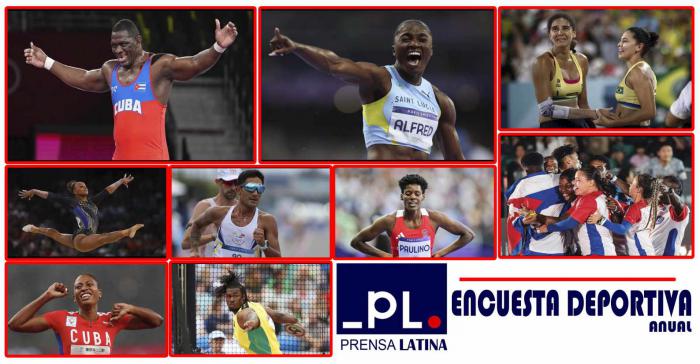 Encuesta deportiva de Prensa Latina, edición 60. Diseño realizado por Boris Luis Cabrera.
