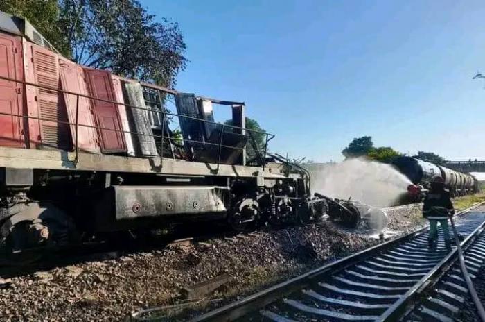 Accidente ferroviario en Sancti Spíritus