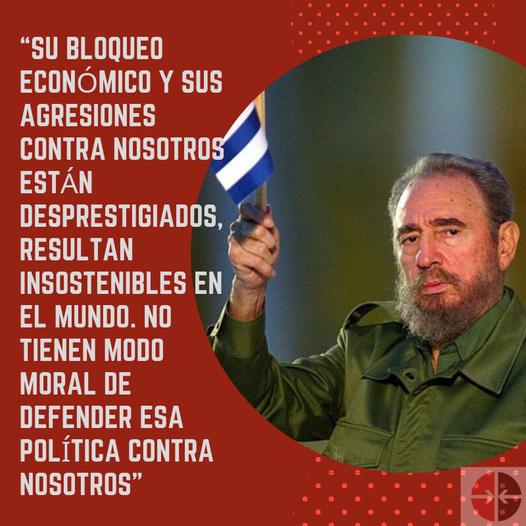 Fidel Castro y una frase sobre el bloqueo
