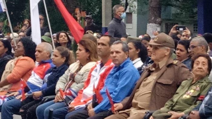 Acto en Ciudad Escolar Libertad tras llegada de la Caravana de la libertad