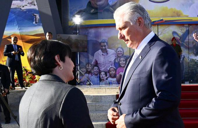 Díaz-Canel en Venezuela para la toma de posesión de Maduro