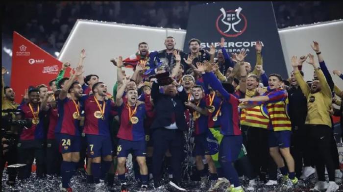 Barcelona gana su decimoquinta Supercopa de España
