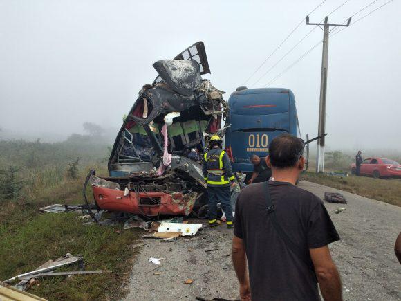 Accidente de tránsito en la carretera entre Morón y la Isla de Turiguanó