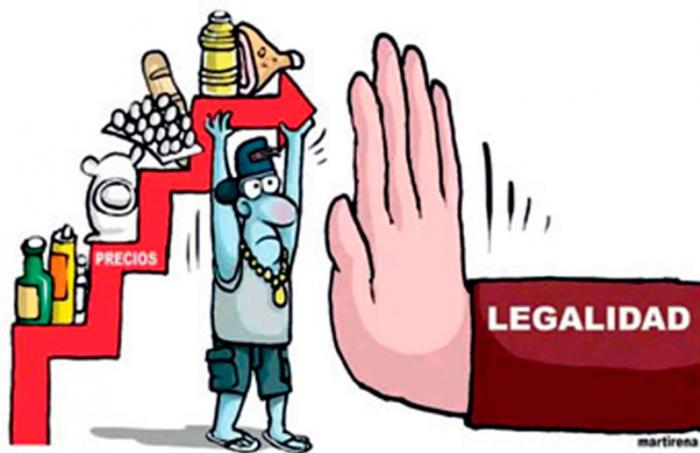 Legalidad contra aumento de precios