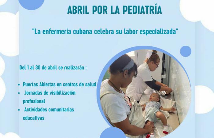 Campaña Un abril por la Pediatría en Cuba