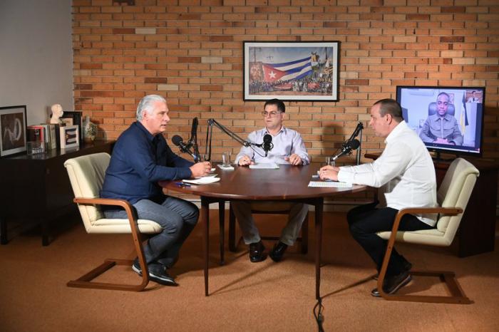 Podcast Miguel Díaz-Canel y ministro de Salud Pública