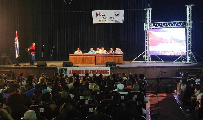 Acto para precisiones por desfile el Primero de Mayo