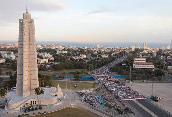 Desfile por el Primero de Mayo en La Habana