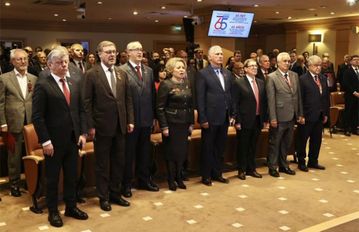 Celebran Cuba y Rusia acto por 65 años de relaciones diplomáticas